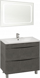 Водолей Мебель для ванной Adel 90 серый камень – фотография-1